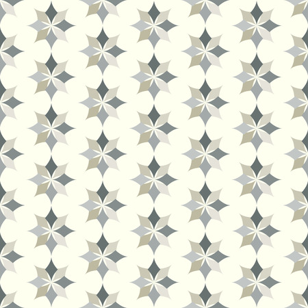 Gray modern classic bloom seamless pattern. Abstract blossom style for graphic and retro design.のイラスト素材