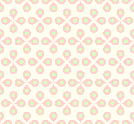 Pink blossom and pollen on pastel background. Vintage or retro bloom for love and graphic design.のイラスト素材