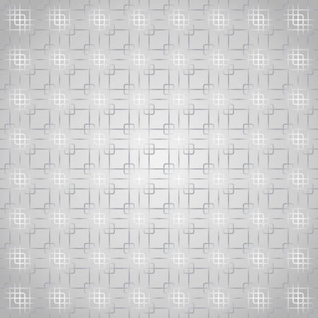Silver rounded corner rectangle and line seamless pattern on pastel background. Grid shape on vintage geometric style for modern or graphic design.のイラスト素材