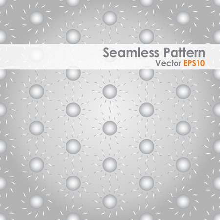 Silver Sun shape seamless pattern on pastel color. Circle and swirl in sweet style for abstract or graphic designのイラスト素材
