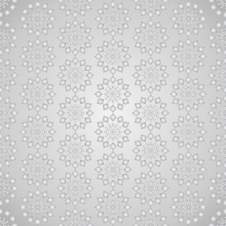 Silver sweet modern flower pattern and small thorn. Pretty vintage blossom seamless pattern style for love and cute designのイラスト素材