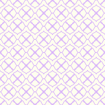 Purple curve blossom seamless pattern on pastel color. Vintage bloom pattern for sweet or retro design.のイラスト素材