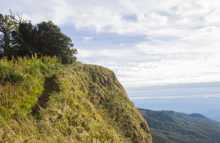 Top Phu Langka Mountain National Park Phayao Thailand Travel. Hilltop of Phu Langka Mountain National Park Phayao Thailand. Northern Thailand Travelの写真素材