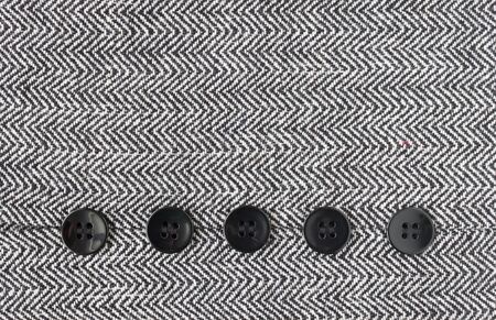 Black Button on Zig Zag Pattern or Triangle Pattern on Center Frame. 5 Button on Zig Zag Pattern or...