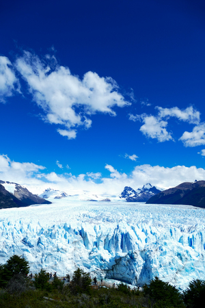 elevated view of Perito Moreno Glacier, Patagonia, Argentinaの写真素材