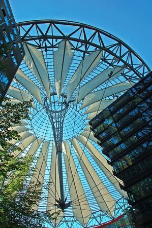 Roof of the Sony Centre on Potsdam Squareの写真素材