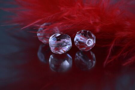 Glass pearlsの写真素材