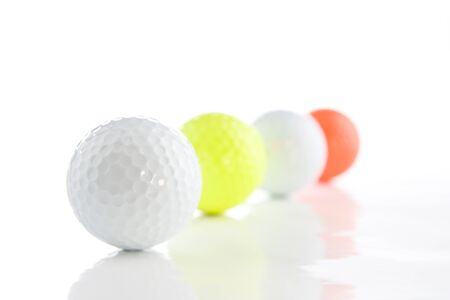 Golf Balls in a line