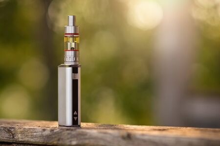 Adjustable electronic cigarette, non carcinogenic alternative for smokingの写真素材