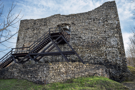 Castle Ruin, The ruins of "Mare Var 'stronghold in Hungary Magyaregregyの写真素材
