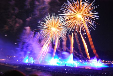 fireworks show annecy