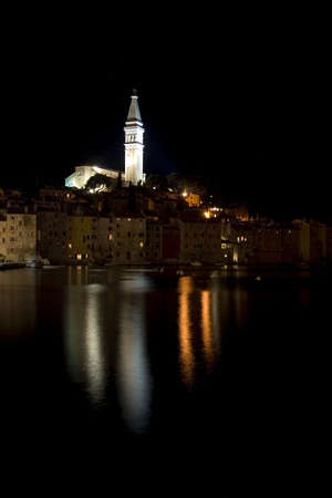 Rovinj by nightの写真素材