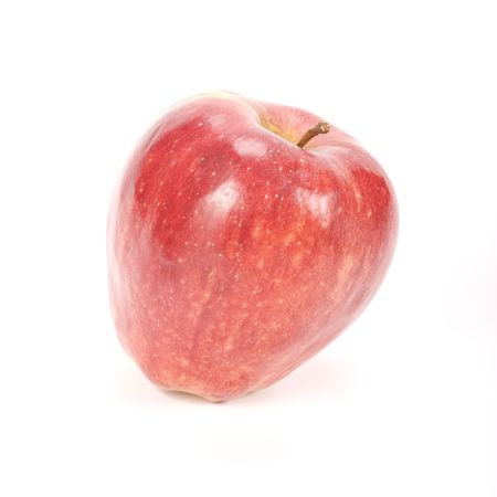 Red apples isolated on white backgroundの写真素材