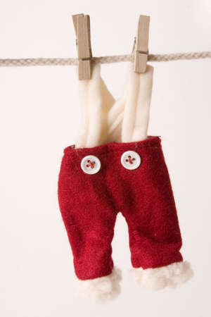 Drying santa pantsの写真素材