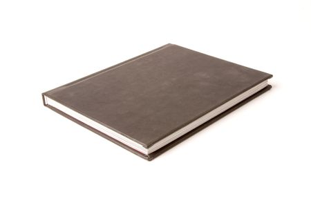 Black book isolated on white backgroundの写真素材