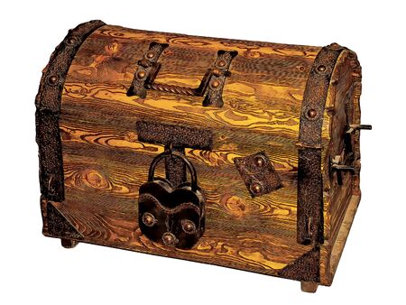 Illustration an old treasure chest