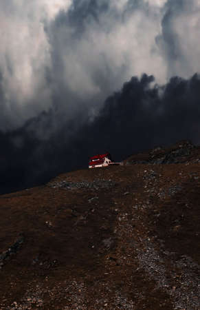 Mountain landscape, Romania viewの写真素材