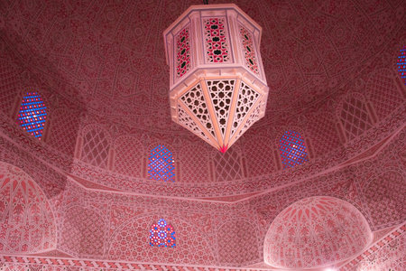 Tunisian beautiful design and architecture, colorful walls, tradition