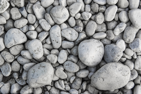 Round white stones backgroundの写真素材