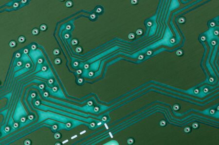 Close up photos of electronic circuit board