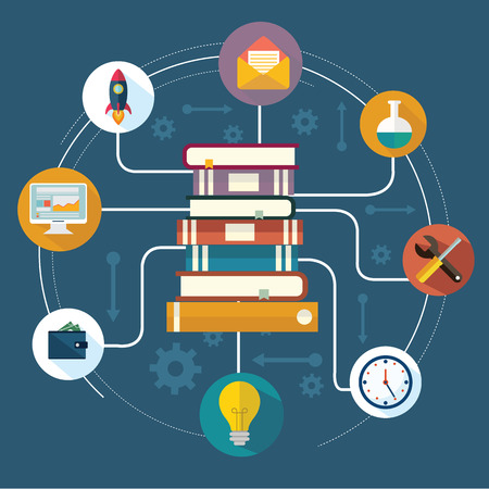 The concept of modern educationのイラスト素材