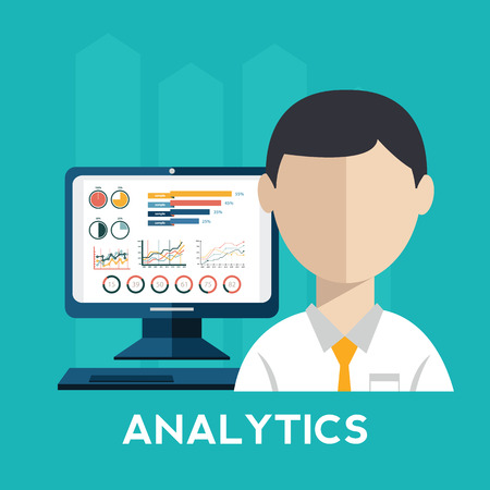 Businessman Presenting Business Growth Chart .のイラスト素材