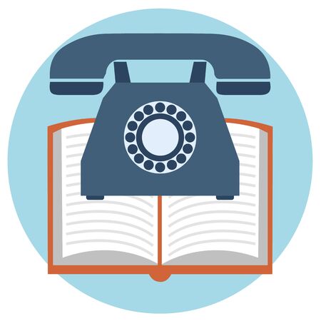 Web and mobile phone services and apps. Icons for faq, newsletter, support, contactのイラスト素材