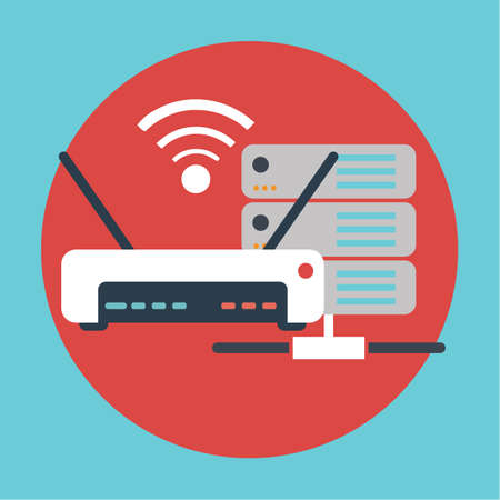 Vector illustration icon of social management and network.のイラスト素材