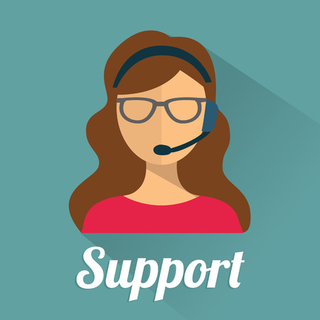 Business customer care service concept flat icons setのイラスト素材