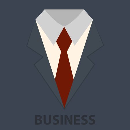 Business suit with a tie, businessman conceptのイラスト素材