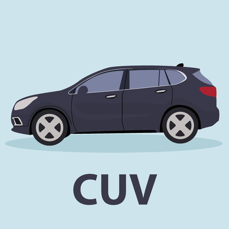 Car CUV crossover vehicle transport type designのイラスト素材