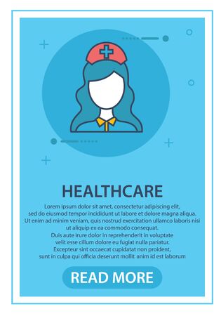 Health care and Medical flat banners set with research healthcare first aidのイラスト素材