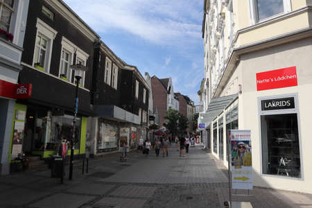 Schwerte, Nordrhein-Westfalen (NRW)/ Germany - August 28 2019: Street view in city of Schwerte, Germanyのeditorial素材