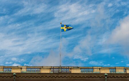 Swedish Royal Flagの写真素材