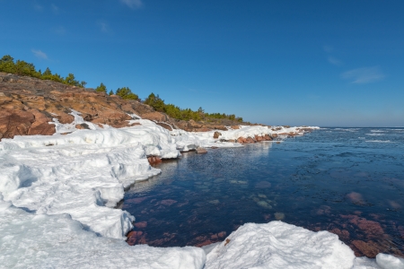 Sea shore during spring - Baltic Sea - Swedenの写真素材