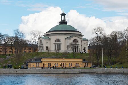 STOCKHOLM, SWEDEN - APRIL 23, 2016: The church Skeppsholmskyrkan at Skeppsholmen. Swedenのeditorial素材