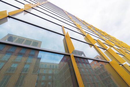 STOCKHOLM, SWEDEN - MAY 28, 2016: Facade of surrounding buildings to the Royal college of musik KMH...