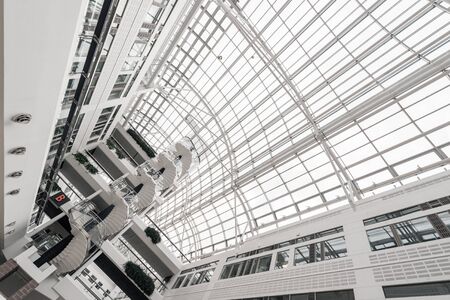 STOCKHOLM, SWEDEN - MAY 28, 2016: World trade center building interior in Stockholm. A bus transportation hub in the city.のeditorial素材