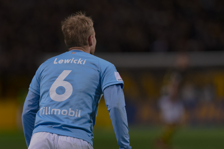 SOLNA, SWEDEN - OCT 29, 2018: AIK vs Malmo FF at the Friends arena in Stockholm. Final result 1-1のeditorial素材
