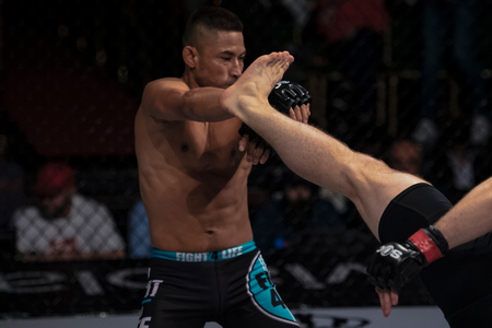 STOCKHOLM, SWEDEN, MAY 11, 2019: Superior challenge 19 between Bartosz Wojcikiewicz (SWE) and Wilbert Huaman (PER). Bartosz won by decision.のeditorial素材