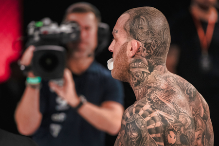 STOCKHOLM, SWEDEN, DEC 7, 2019: Superior challenge 20 between Kenneth Bergh (NOR) and David Marcina (AUS). Bergh won.のeditorial素材