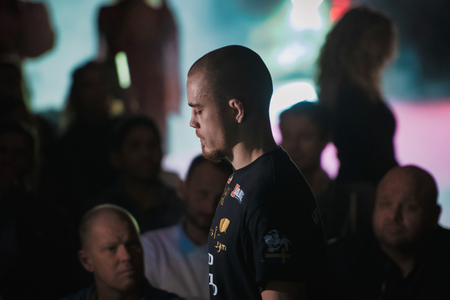 STOCKHOLM, SWEDEN, DEC 7, 2019: Superior challenge 20 between Adam Westlund and Robin Roos. Westlund won.のeditorial素材