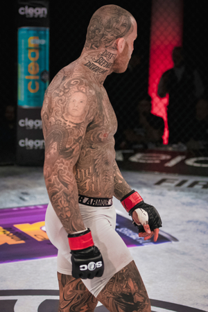 STOCKHOLM, SWEDEN, DEC 7, 2019: Superior challenge 20 between Kenneth Bergh (NOR) and David Marcina (AUS). Bergh won.のeditorial素材