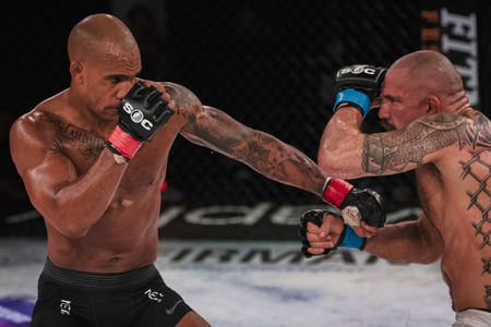 STOCKHOLM, SWEDEN, DEC 7, 2019: Superior challenge 20 between Nico Musoke (SWE) and Marcelo Alfaya (BRA). Musoke won.のeditorial素材