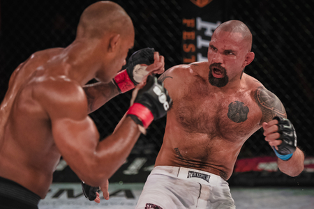 STOCKHOLM, SWEDEN, DEC 7, 2019: Superior challenge 20 between Nico Musoke (SWE) and Marcelo Alfaya (BRA). Musoke won.のeditorial素材