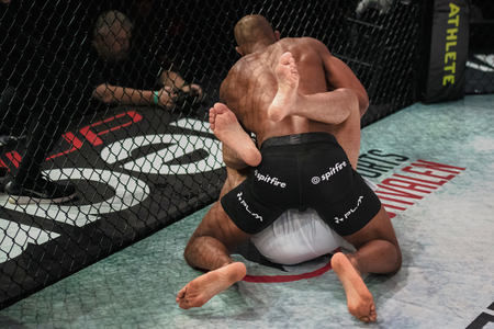 STOCKHOLM, SWEDEN, DEC 7, 2019: Superior challenge 20 between Nico Musoke (SWE) and Marcelo Alfaya (BRA). Musoke won.のeditorial素材