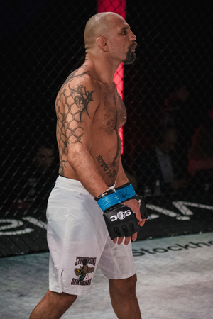 STOCKHOLM, SWEDEN, DEC 7, 2019: Superior challenge 20 between Nico Musoke (SWE) and Marcelo Alfaya (BRA). Musoke won.のeditorial素材