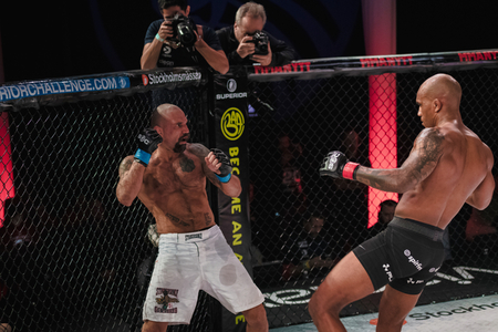 STOCKHOLM, SWEDEN, DEC 7, 2019: Superior challenge 20 between Nico Musoke (SWE) and Marcelo Alfaya (BRA). Musoke won.のeditorial素材