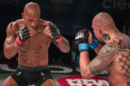 STOCKHOLM, SWEDEN, DEC 7, 2019: Superior challenge 20 between Nico Musoke (SWE) and Marcelo Alfaya (BRA). Musoke won.のeditorial素材