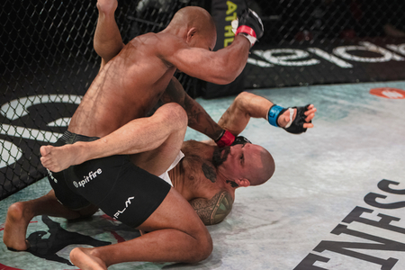 STOCKHOLM, SWEDEN, DEC 7, 2019: Superior challenge 20 between Nico Musoke (SWE) and Marcelo Alfaya (BRA). Musoke won.のeditorial素材
